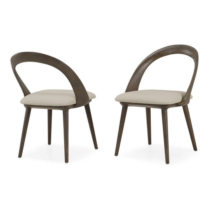 Mason - Mid-Century Modern Beige &amp; Grey Ash Dining Chair (Set of 2)