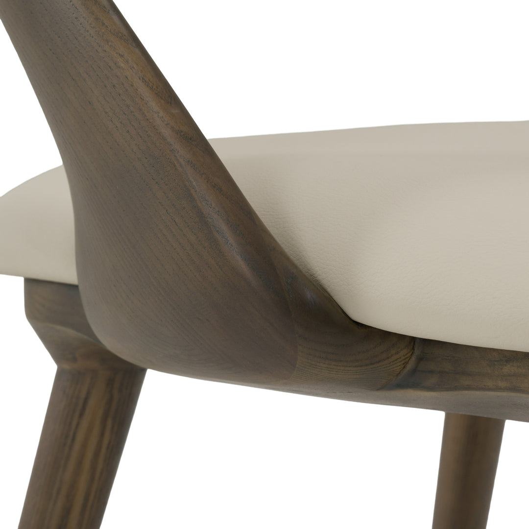 Mason - Mid-Century Modern Beige & Grey Ash Dining Chair (Set of 2)
