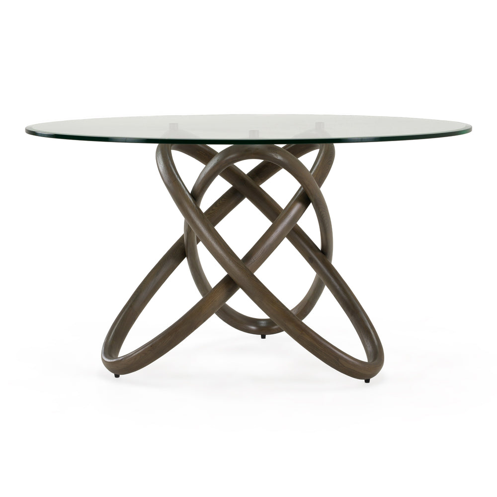 Mason Modern Round Grey Ash Dining Table
