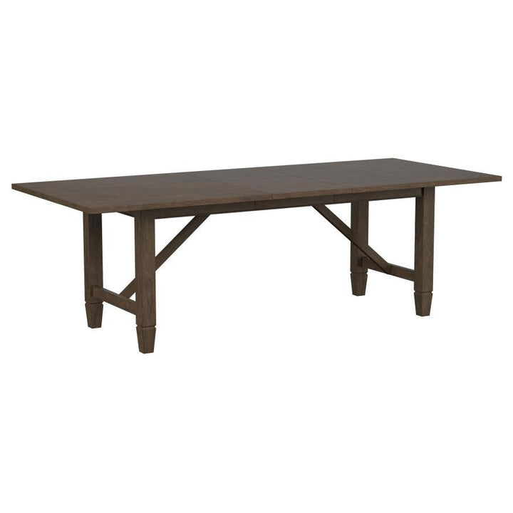 Matisse - Rectangular Wood Dining Table - Dark Brown Dining Table with Extension modern furniture Contempo Furniture