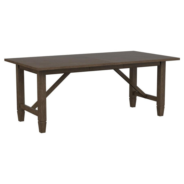 Matisse - Rectangular Wood Dining Table - Dark Brown Dining Table with Extension modern furniture Contempo Furniture