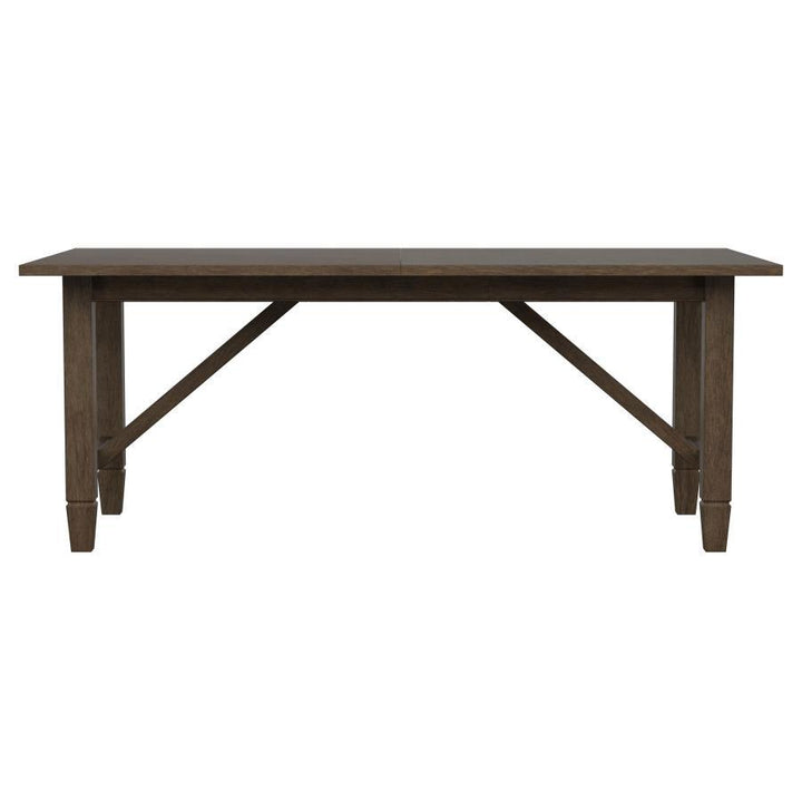 Matisse - Rectangular Wood Dining Table - Dark Brown Dining Table with Extension modern furniture Contempo Furniture
