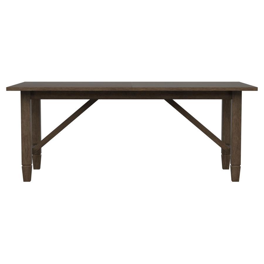 Matisse - Rectangular Wood Dining Table - Dark Brown Dining Table with Extension modern furniture Contempo Furniture