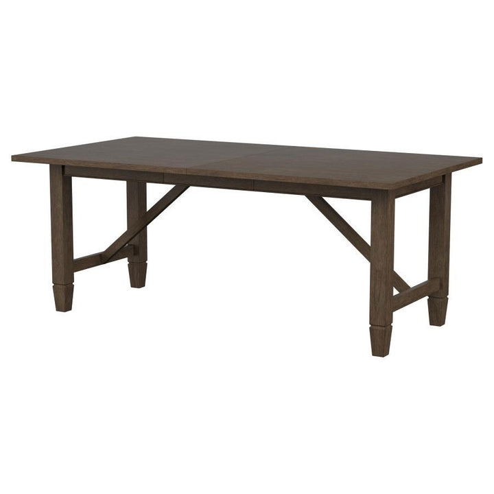 Matisse - Rectangular Wood Dining Table - Dark Brown Dining Table with Extension modern furniture Contempo Furniture
