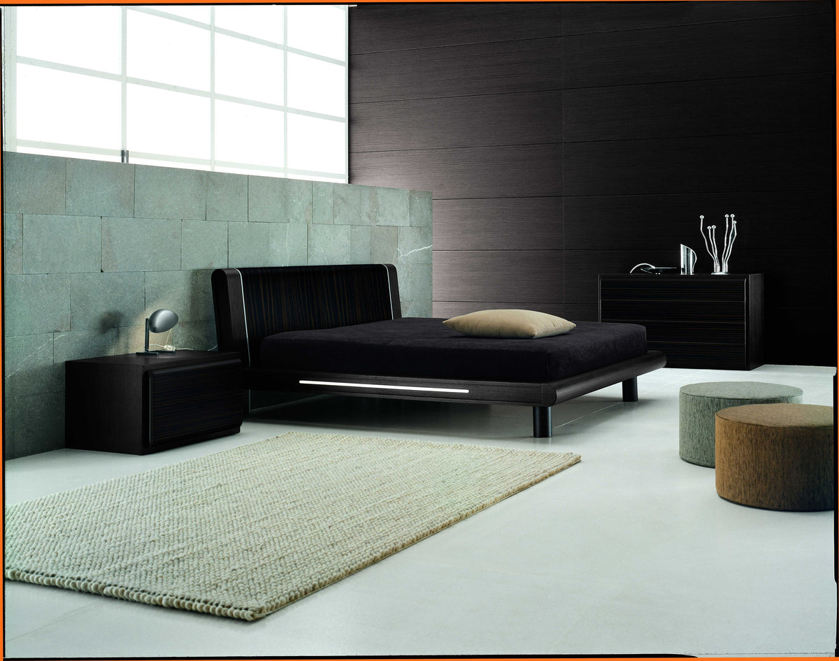 SMA Matrix Contemporary Tobacco Nightstand - View 2
