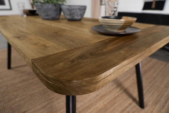 Maverick - Solid Wood Dining Table - Natural Mango Dining Table modern furniture Contempo Furniture