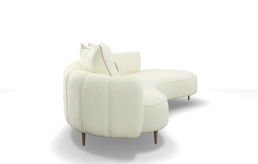 White armchair on a white background