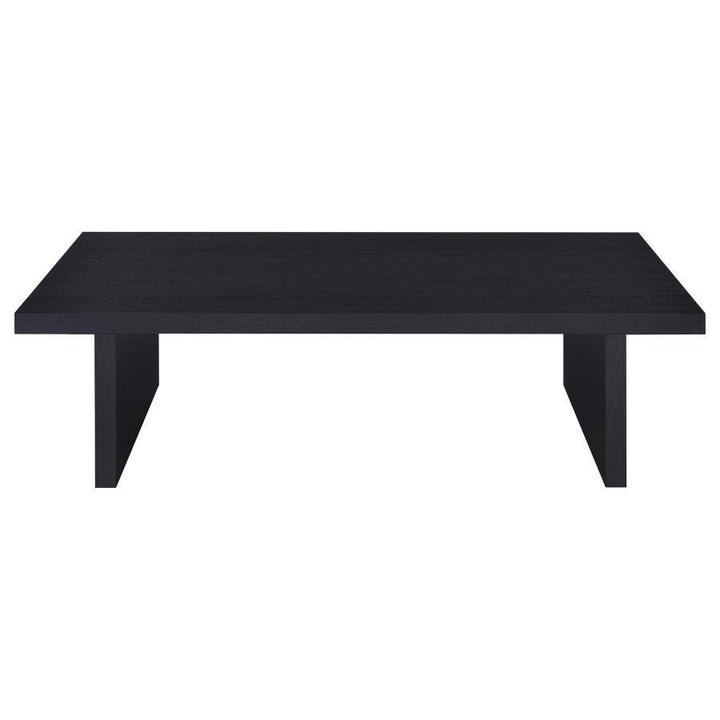 Max - 2 Piece Rectangular Coffee And End Table Set - Black Table Set modern furniture Contempo Furniture