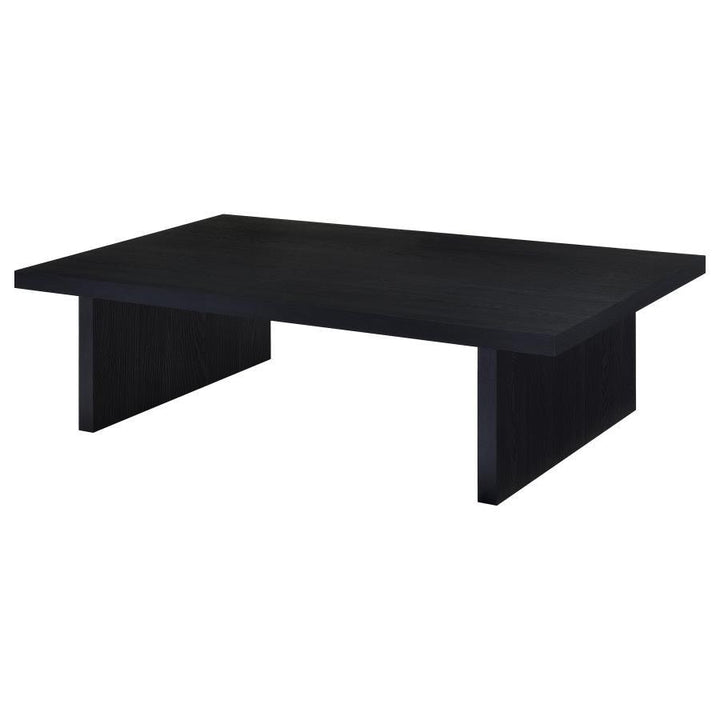 Max - 2 Piece Rectangular Coffee And End Table Set - Black Table Set modern furniture Contempo Furniture