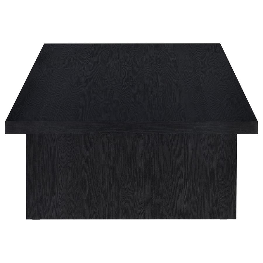 Max - Rectangular Engineered Laminate Coffee Table - Black Coffee Table modern furniture Contempo Furniture