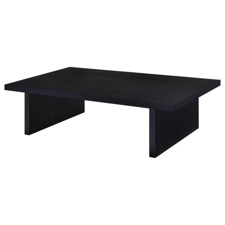 Max - Rectangular Engineered Laminate Coffee Table - Black Coffee Table modern furniture Contempo Furniture