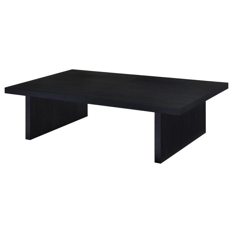 Max - Rectangular Engineered Laminate Coffee Table - Black Coffee Table modern furniture Contempo Furniture