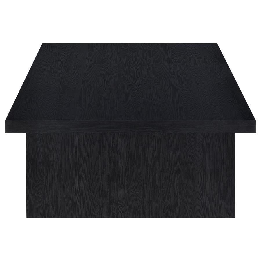 Max - Rectangular Engineered Laminate Coffee Table - Black Coffee Table modern furniture Contempo Furniture