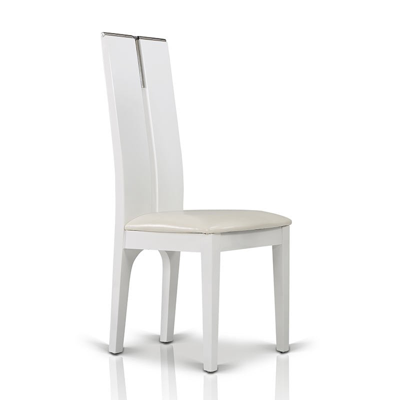 Maxi  White Gloss Chair (Set of 2)