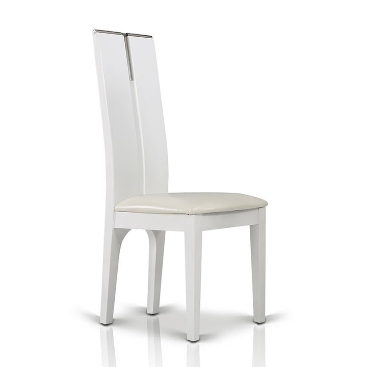 Maxi  White Gloss Chair (Set of 2)
