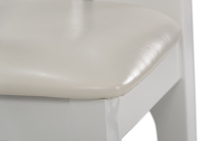 Maxi  White Gloss Chair (Set of 2)