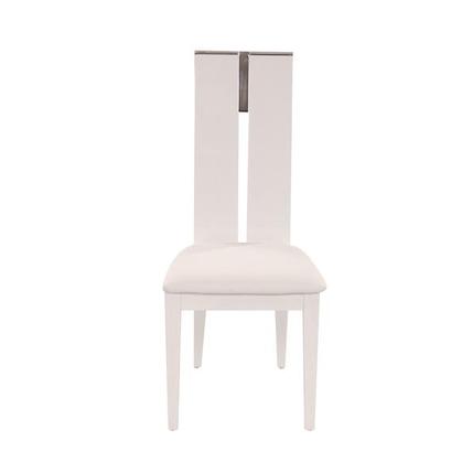 Maxi - White Gloss Chair (Set of 2) - View 4