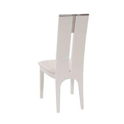 Maxi - White Gloss Chair (Set of 2) - View 3