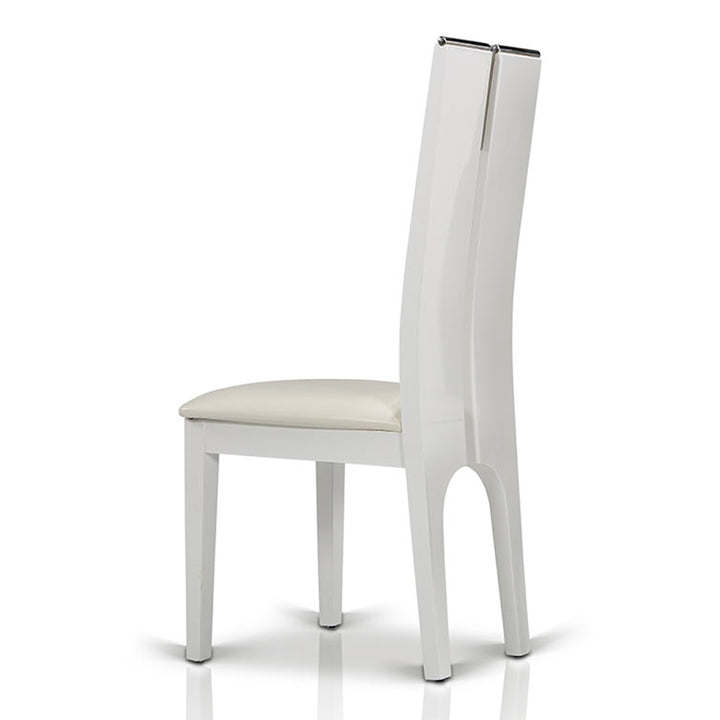 Maxi - White Gloss Chair (Set of 2)