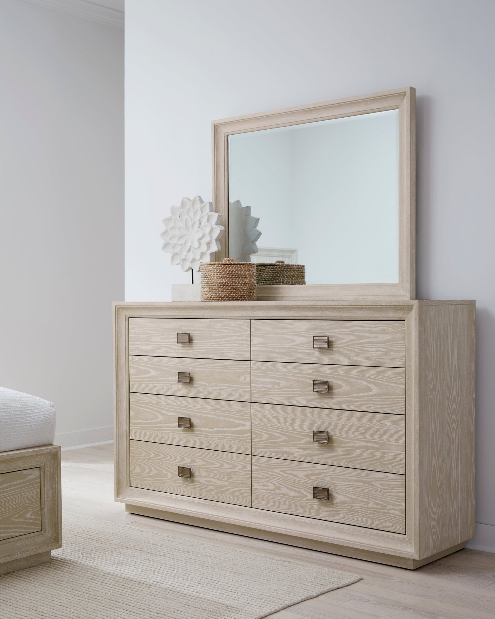 Maxime Dresser Mirror in Ash Mirror modern furniture Contempo Furniture