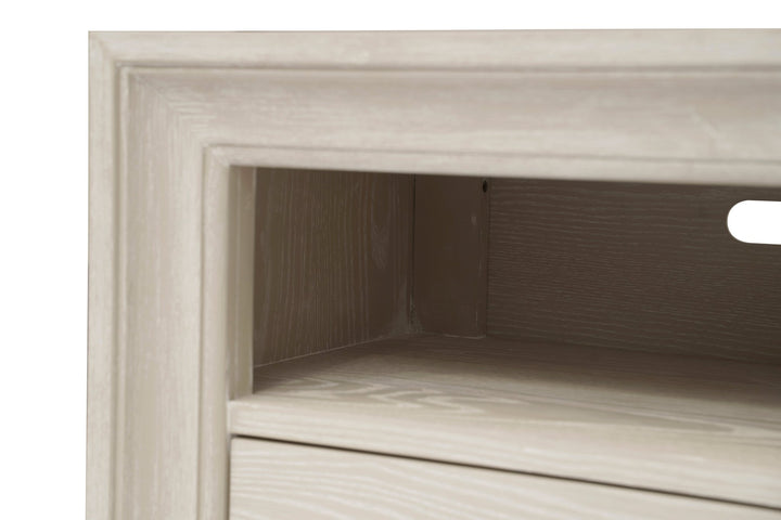 Maxime Two Drawer USB - Charging Nightstand in Ash Nightstand modern furniture Contempo Furniture