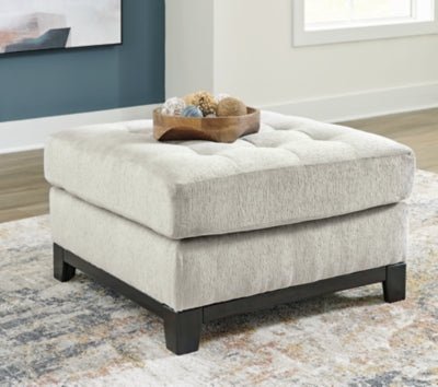 Maxon Place Oversized Accent Ottoman - Beige Accent Ottoman modern furniture Contempo Furniture