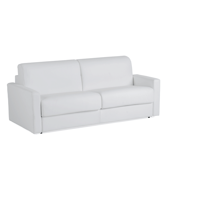 Revers - Italian Modern White Leather Queen Sofa bed