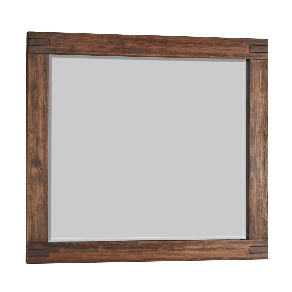 Meadow Solid Wood Mirror in Brick Brown Mirror modern furniture Contempo Furniture