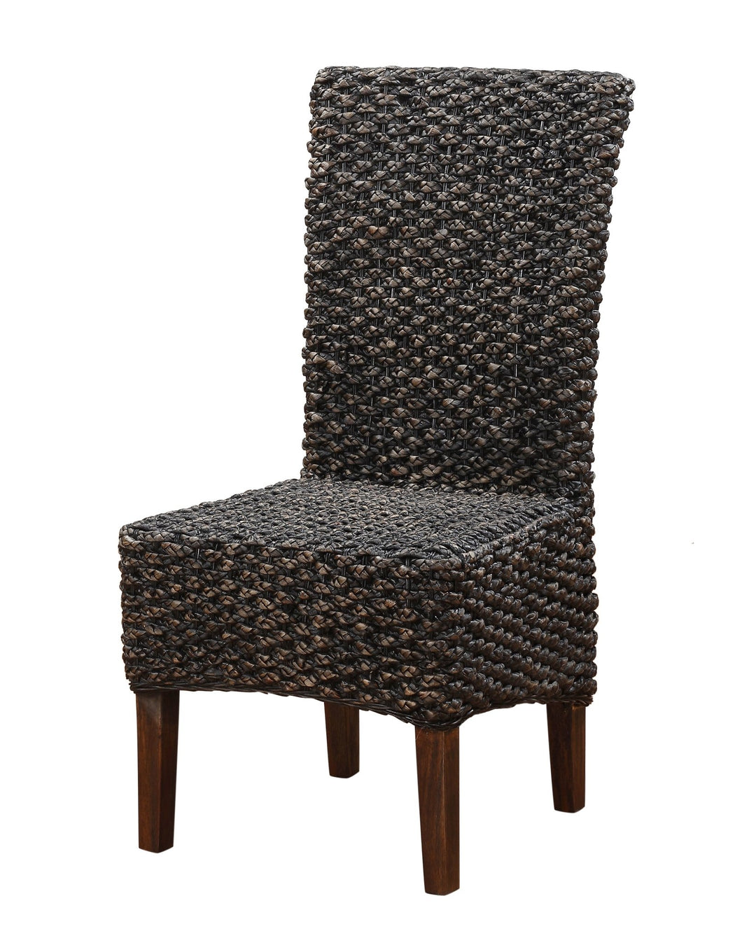Meadow Wicker Dining Chair in Brick Brown (Set of 2) Chair modern furniture Contempo Furniture