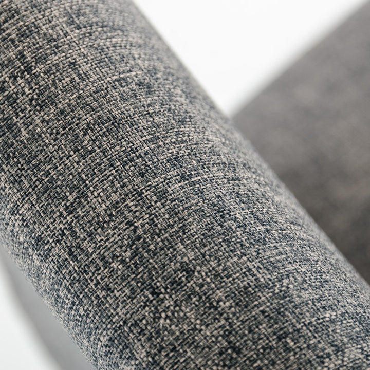 Medford Mid-Century Grey Fabric Bar Stool