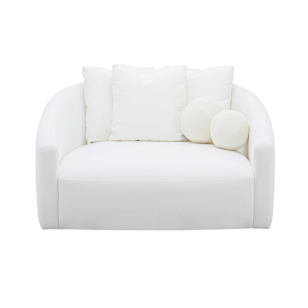 Hanim 54" Pearl Performance Fabric Daybed