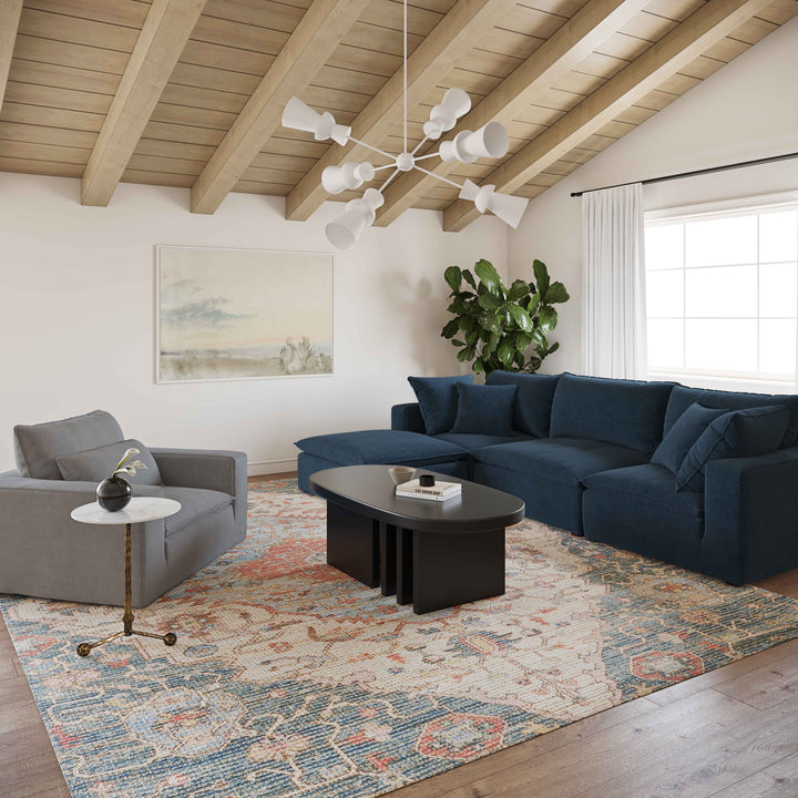 Cali Performance Fabric Armchair - Slate