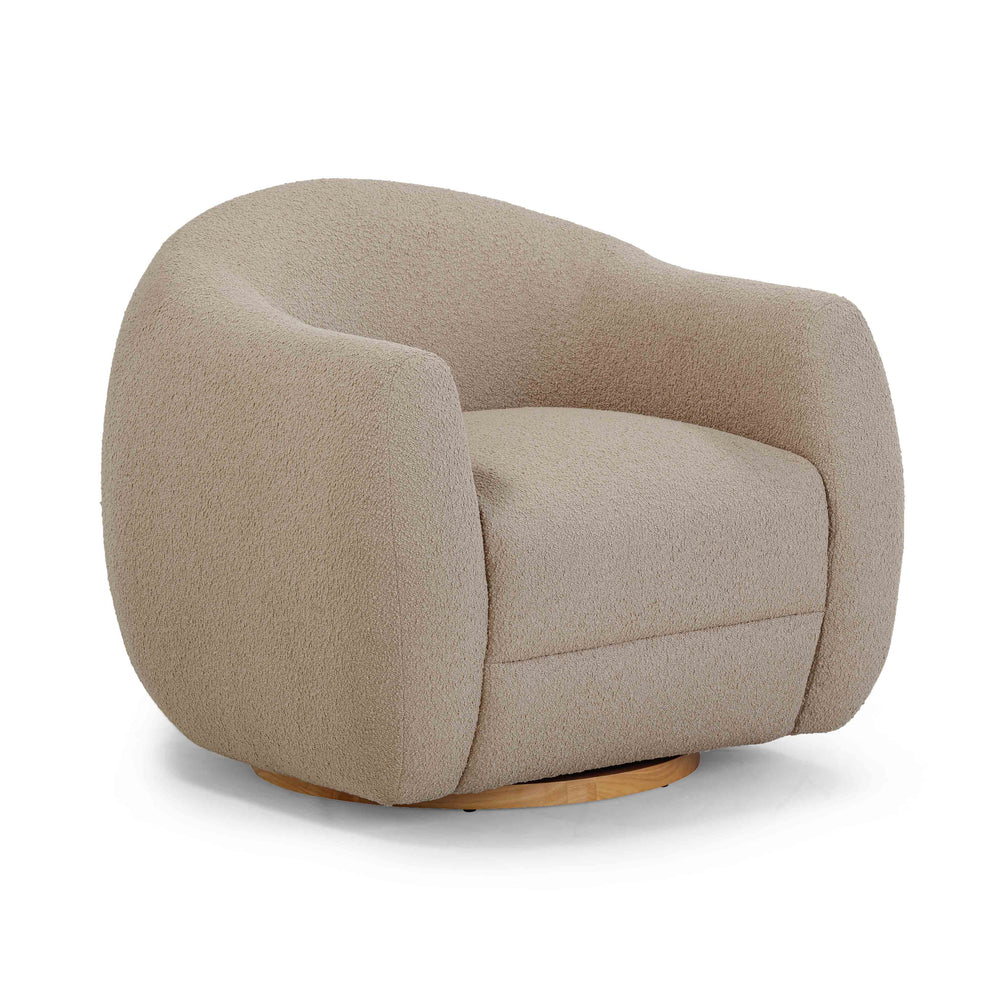 Judy Swivel Accent Chair - Taupe