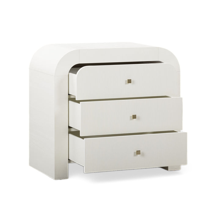 Hump 38" Arched 3-Drawer Bedside Chest
