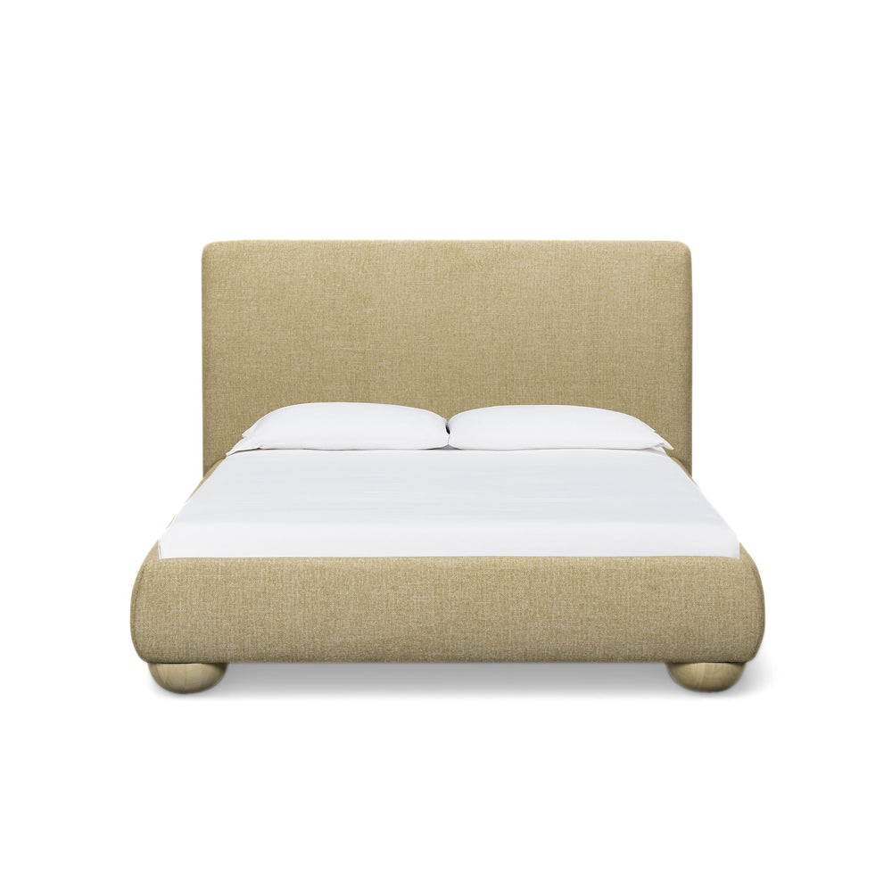 Rayne Honey Textured Fabric Bed - Queen