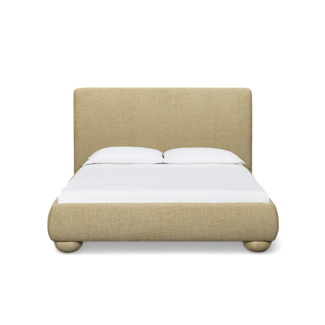 Rayne Honey Textured Fabric Bed - Queen
