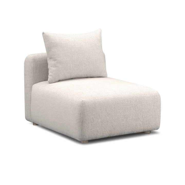 Hangover Modular Armless Chair - Ivory