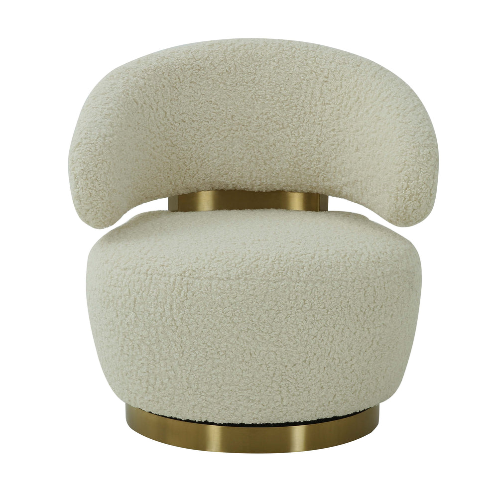 Austin Swivel Accent Chair - Beige