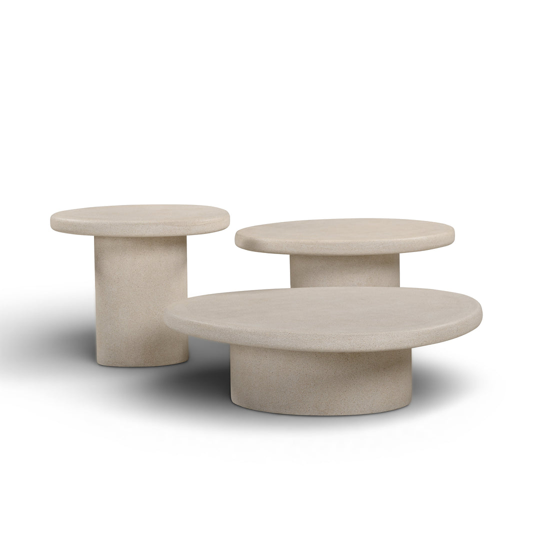 Jade Concrete Indoor/Outdoor Nesting Coffee Table Set