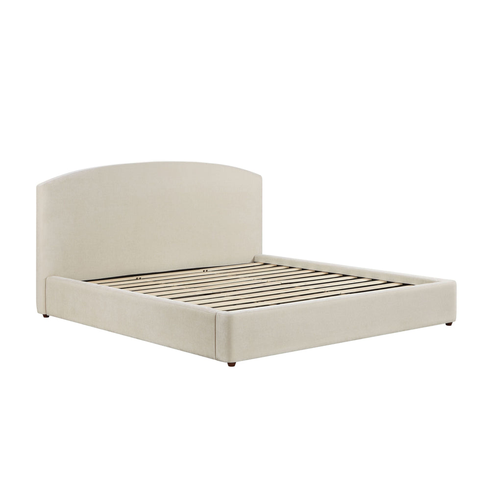 Leah Cream Performance Chenille Bed - King