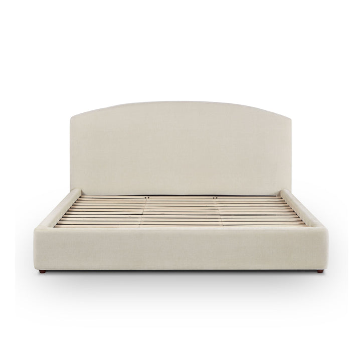 Leah Cream Performance Chenille Bed - King