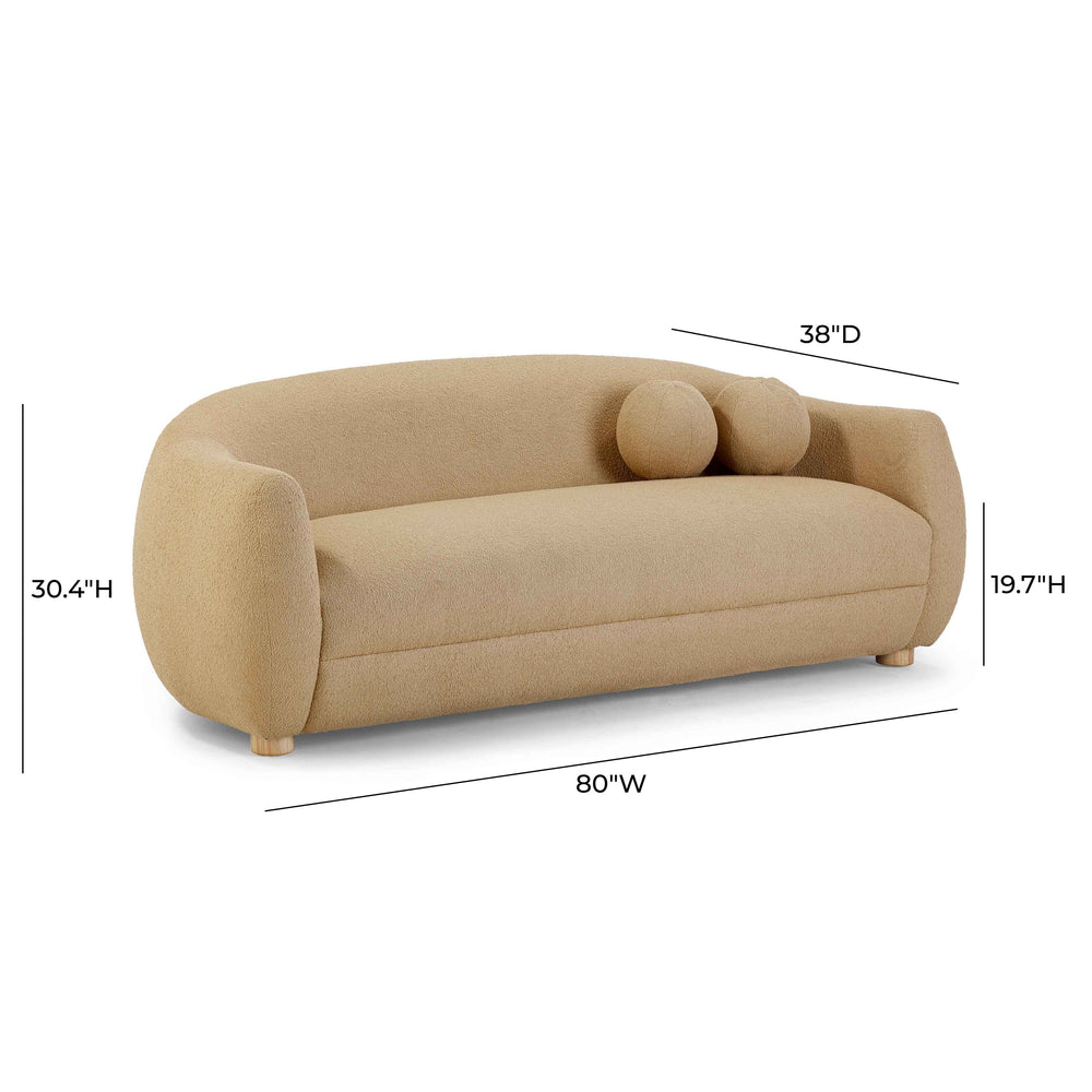 Judy 80" Sofa - Honey