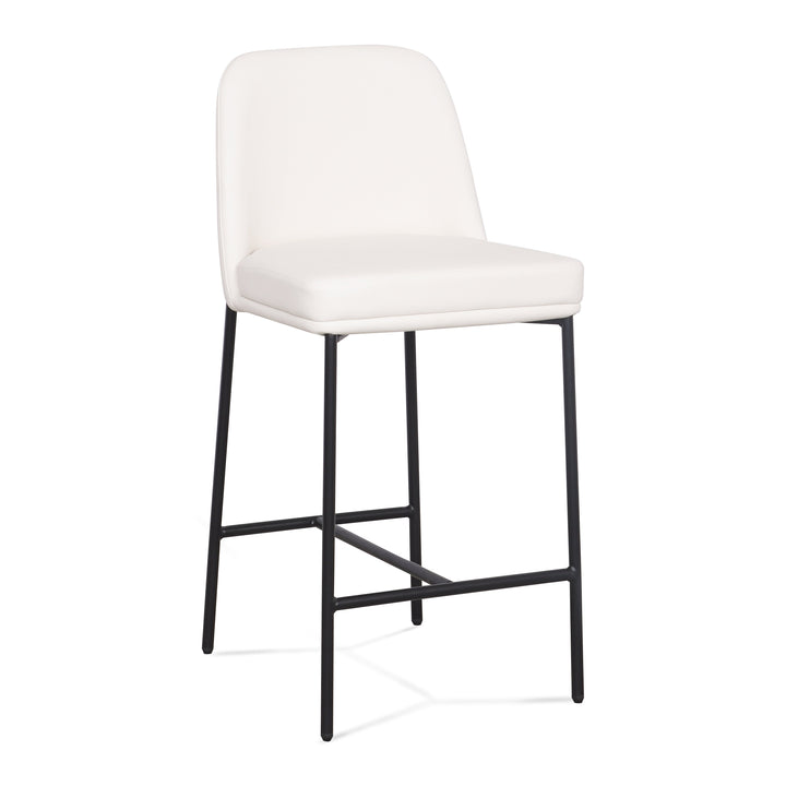 Sydney Cream Performance Vegan Leather Counter Stool - Set of 2