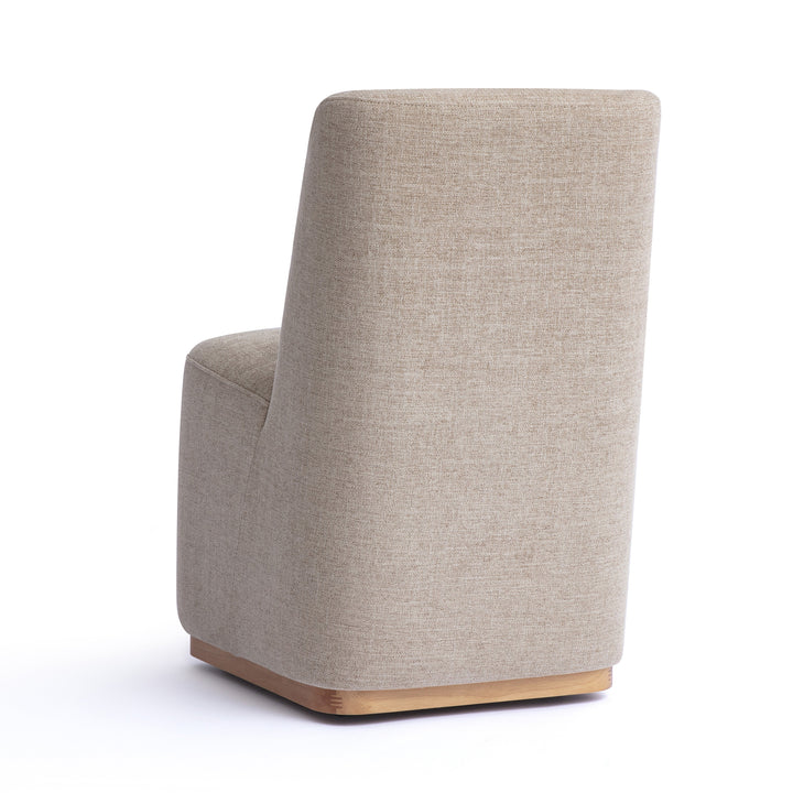 Melissa Tan Performance Fabric Rolling Dining Chair