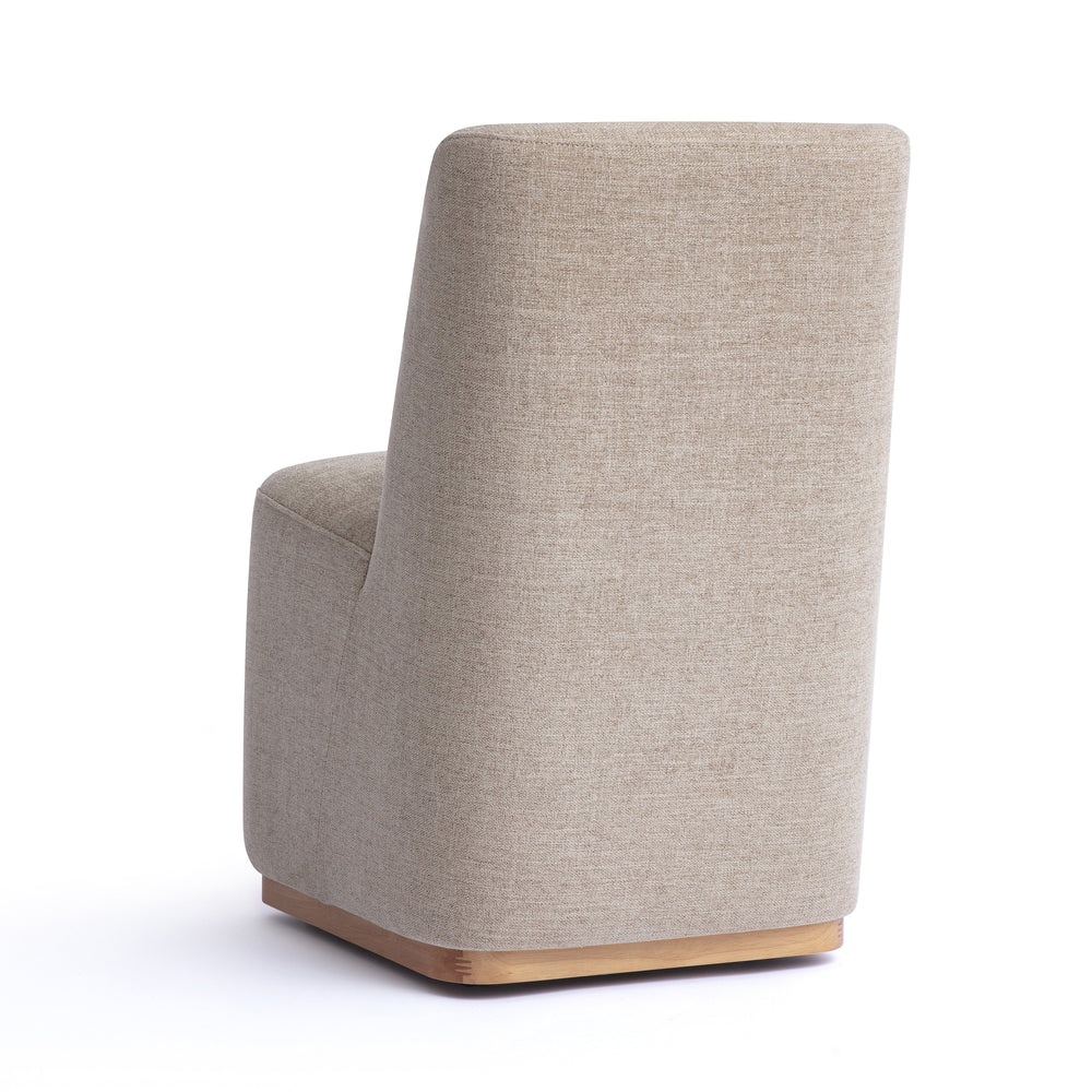 Melissa Performance Fabric Rolling Dining Chair