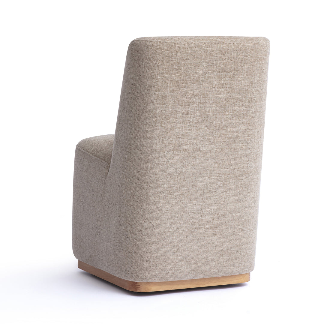 Melissa Tan Performance Fabric Rolling Dining Chair