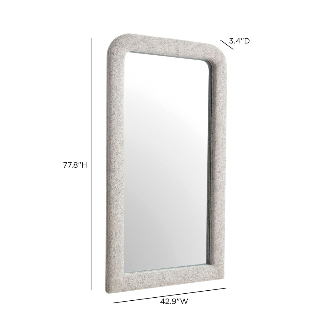 Heidi 43"X78" Upholstered Oversized Floor Mirror
