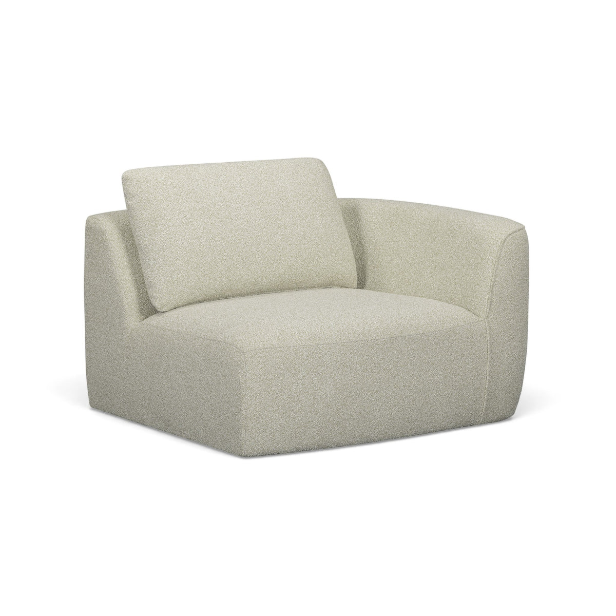 Noor XL 47" Modular Corner Chair - Wheat / RAF