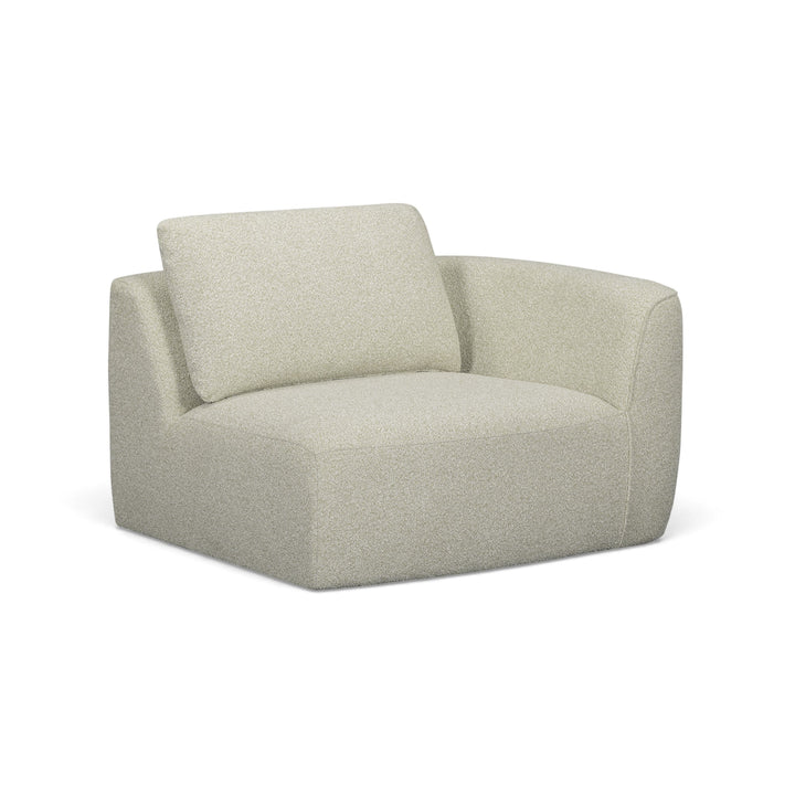Noor XL 47" Modular Corner Chair - Wheat / RAF