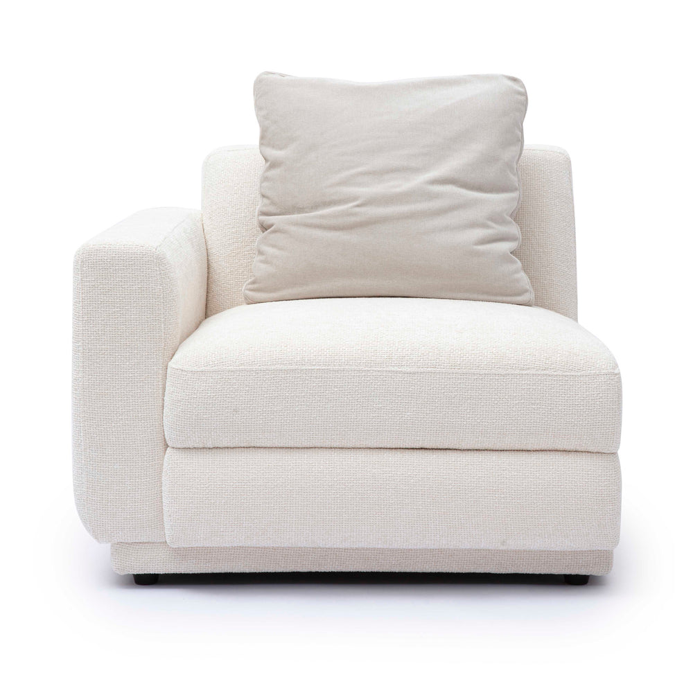Perry Cream Performance Chenille Modular Corner Chair